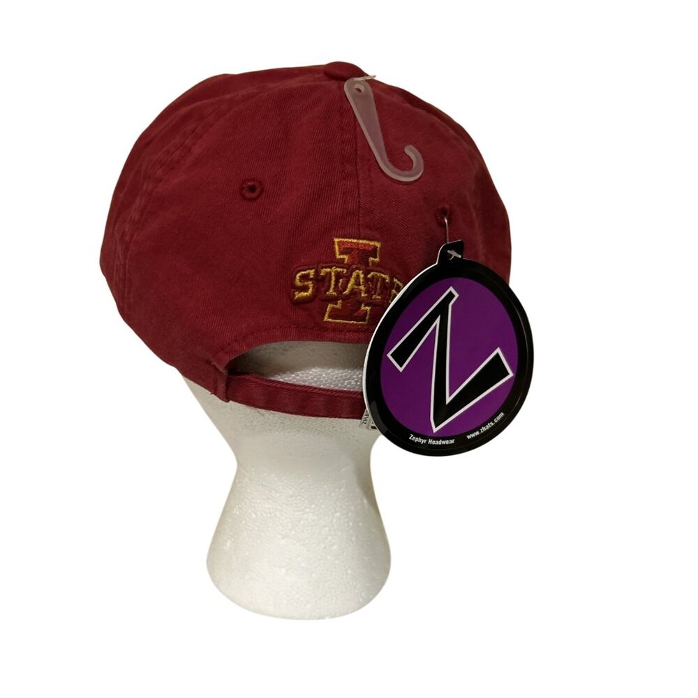 NEW Iowa State Cyclones ISU Red Embroidered Zephyr Adjustable Cotton Hat Women's - Picture 6 of 8